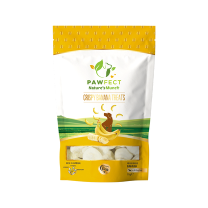 Pawfect Nature's Munch Freeze Dried Crispy Banana Treats