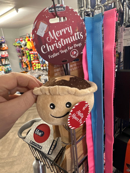 Ancol Matty Mince Pie Dog Toy.