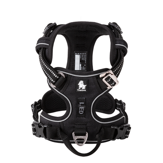 Truelove Easy-On No-Pull Dog Harness: Black / S