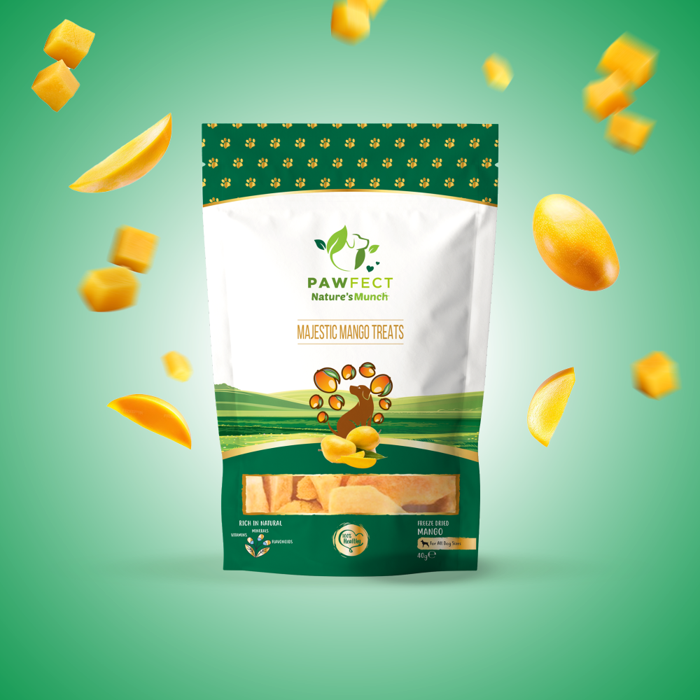 Pawfect Nature's Munch Freeze Dried Heavenly Mango Treats