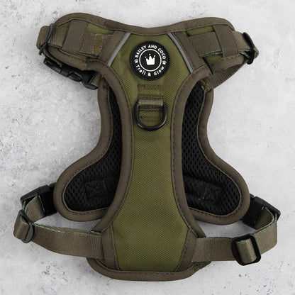Trail & Glow® Dog Harness - The Khaki One: M