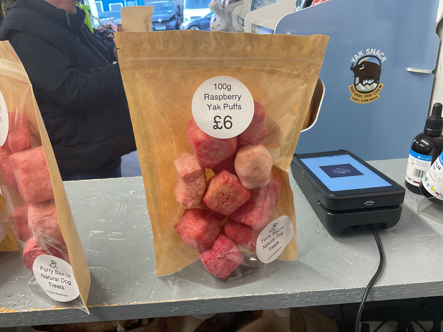 100g Raspberry Yak Puffs