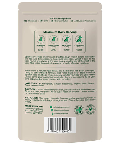 Natural Flea and Tick Powder for Dogs | Herbal Repellent