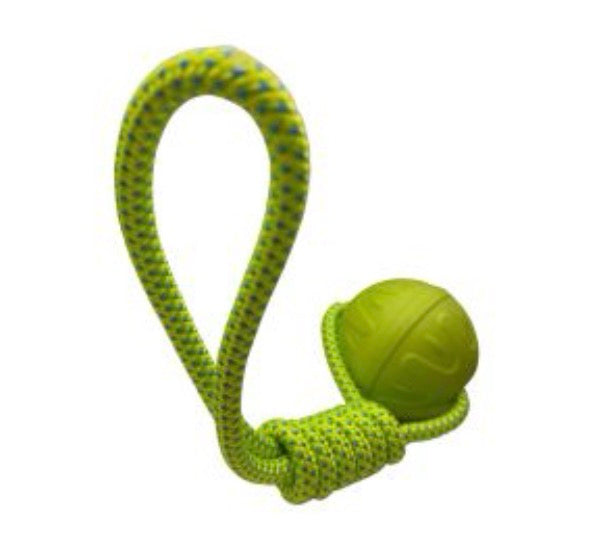 Best Pets Aqua Dog Ball & Rope Throw Toy Medium