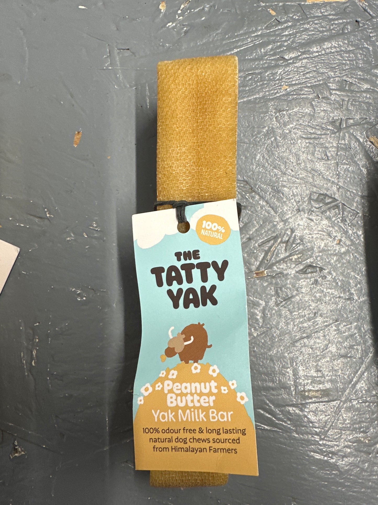 Tatty Yak Peanut Butter Dog Treat Large.