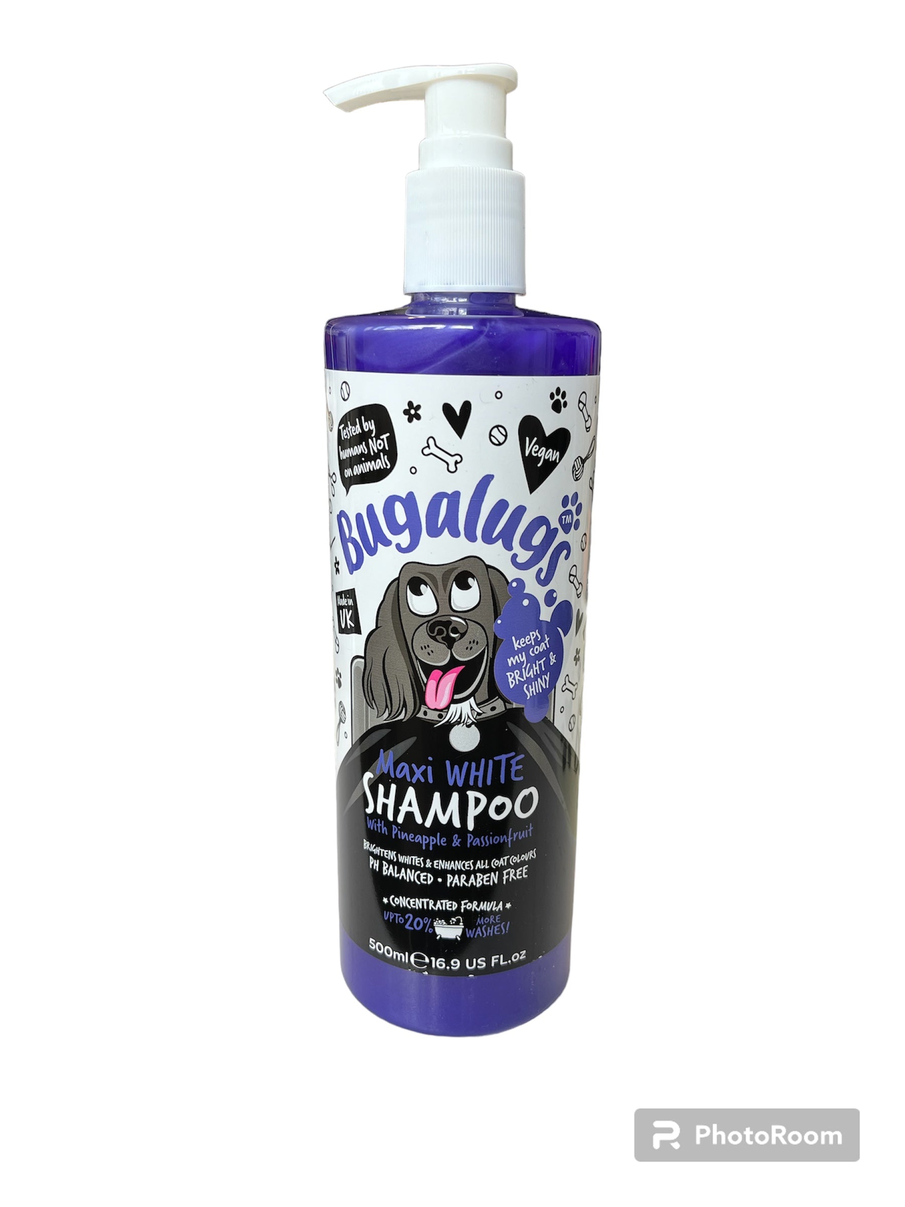 Bugalugs Maxi White Shampoo – Furry Bairns Natural Dog Treats