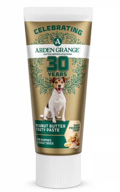 Arden Grange Peanut Butter Tasty Paste Dog Treat.