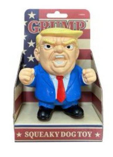 Grump “Trump” Squeaky Dog Toy Large.