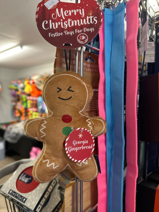 Ancol Georgia Gingerbread Dog Toy.