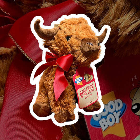 Good Boy Christmas Highland Cow