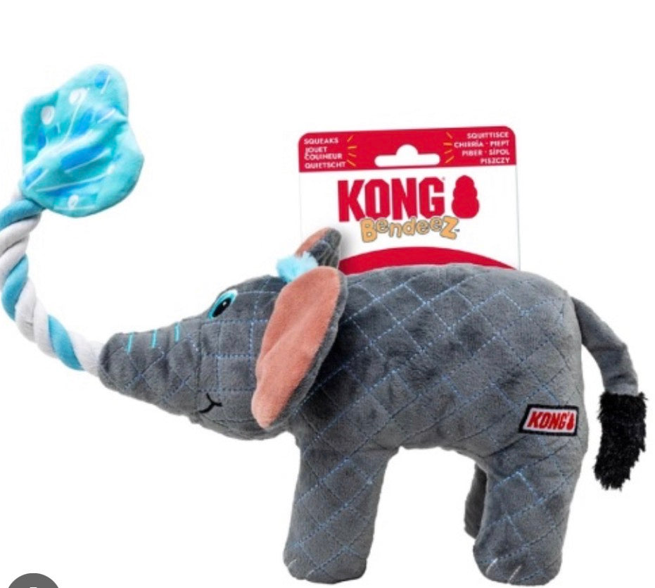 KONG Bendeez Elephant Dog Toy