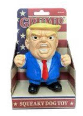 Grump “Trump” Squeaky Dog Toy Medium.