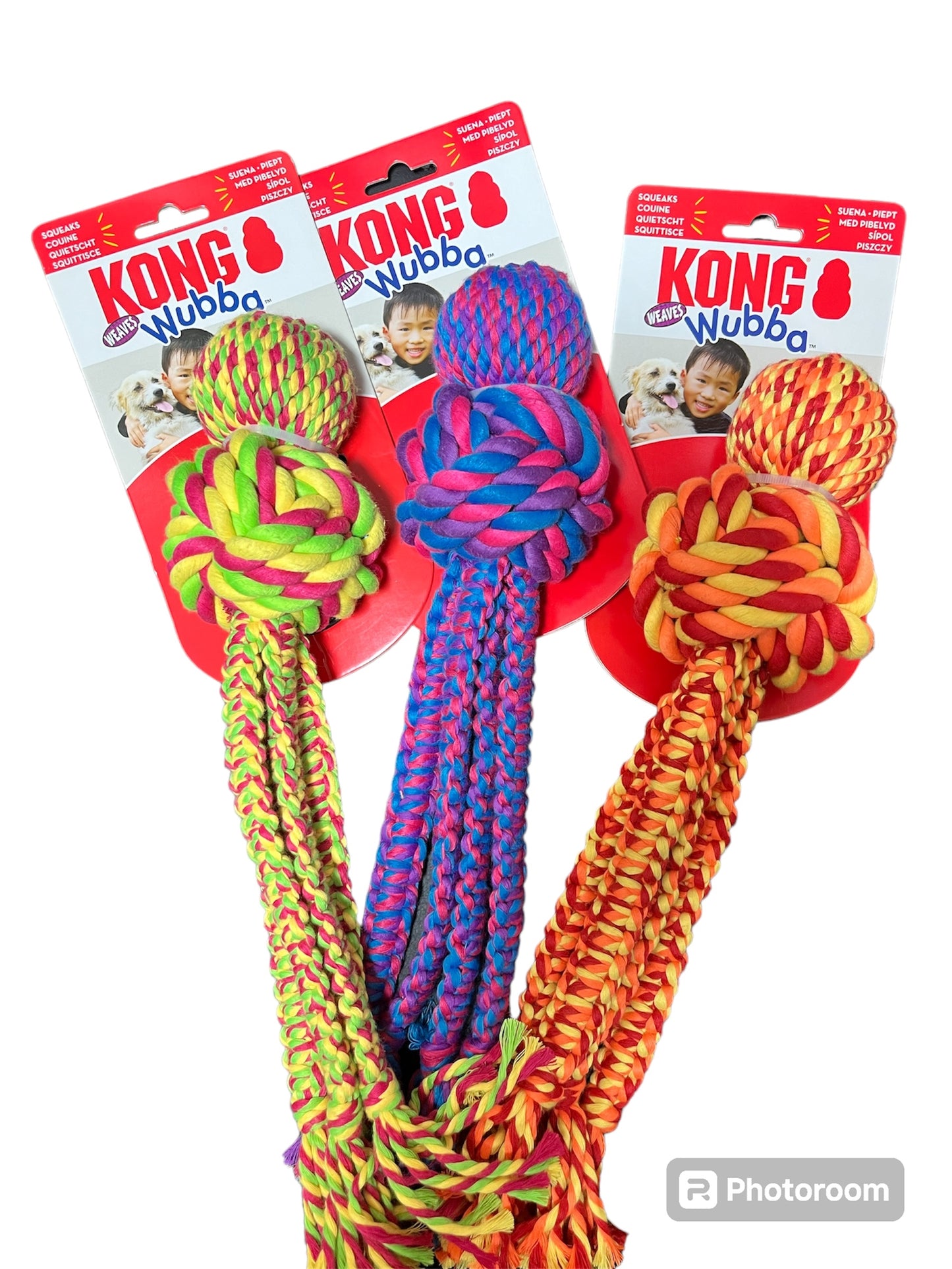 Kong Wubba Weaves W/Rope