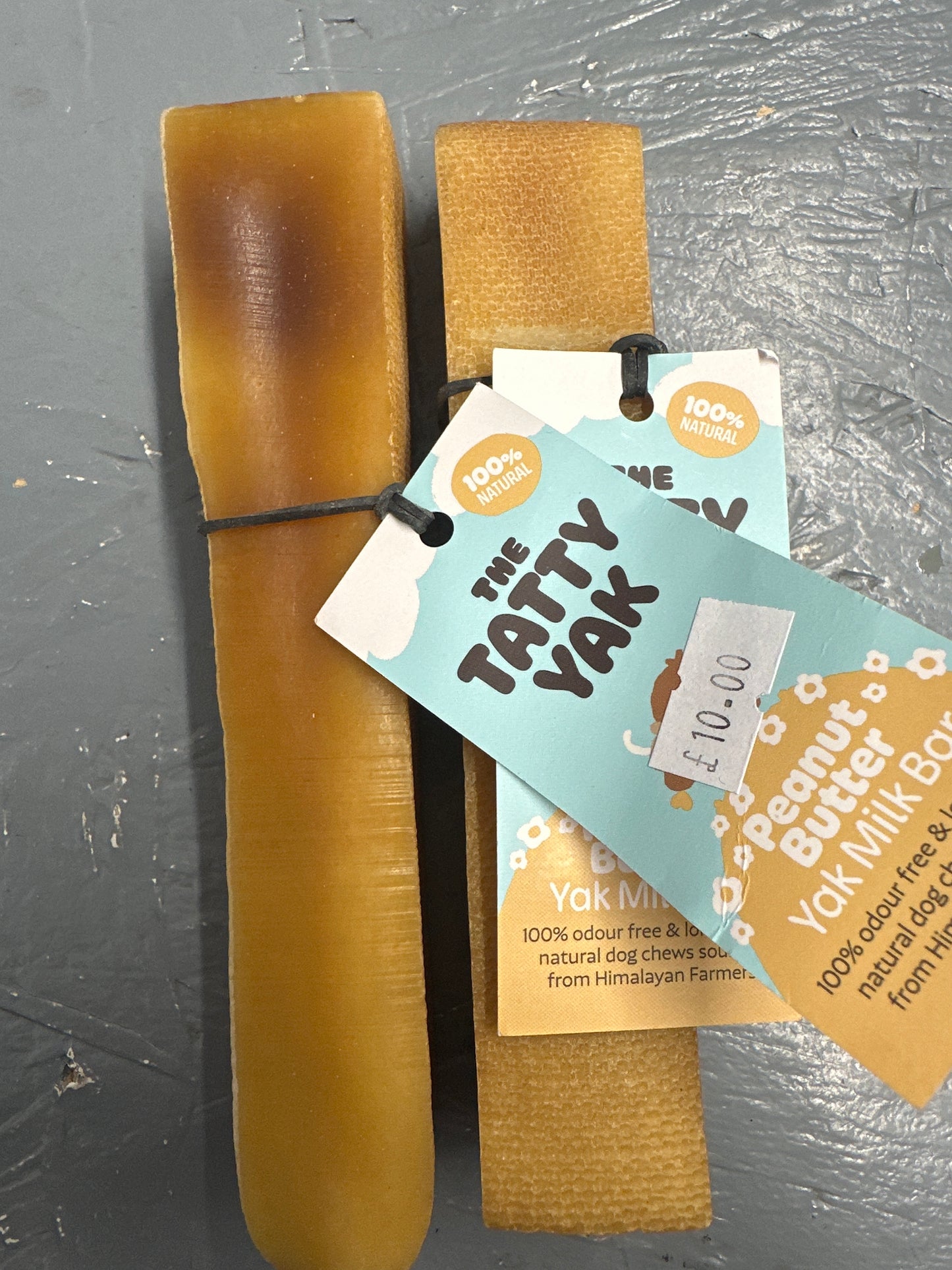 Tatty Yak Peanut Butter XL Dog Treat.