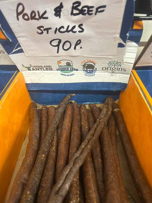 Pork & Beef Sticks.