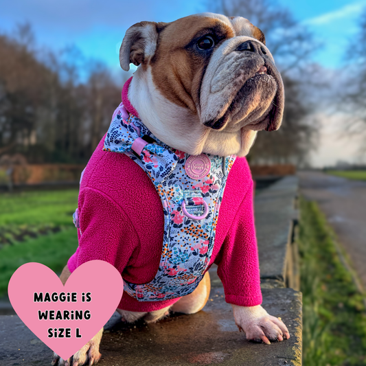 Floral Dog Harness - Colour Drops - Spring Dreams: XS