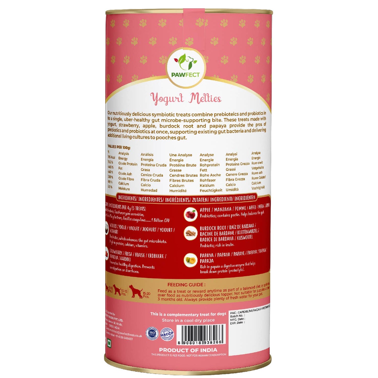 Prebiotic and Probiotic Dog Treats: Strawberry & Yogurt