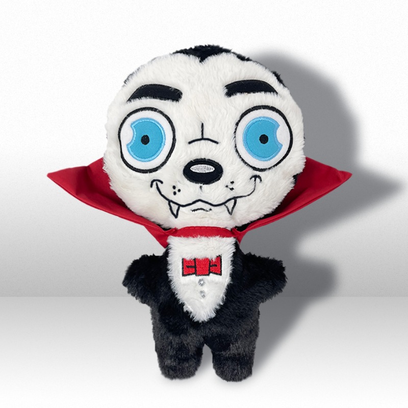 WufWuf Count Dogcula, Crinkle and Squeaky Dracula Dog Toy: Large