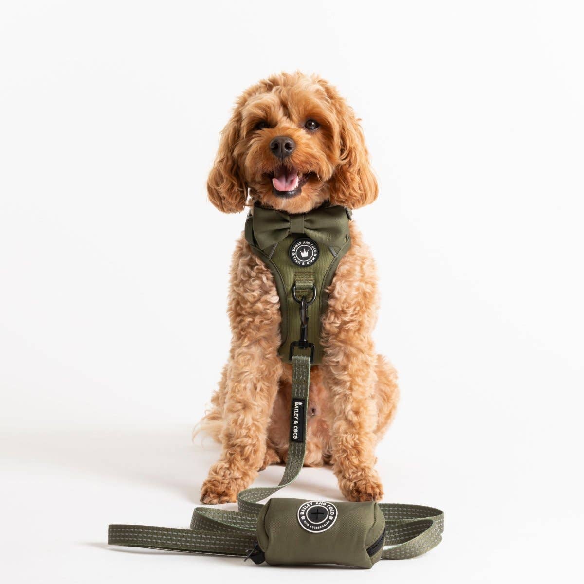 Trail & Glow® Dog Harness - The Khaki One: M