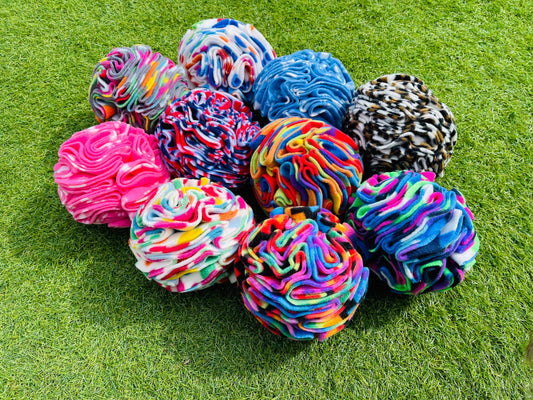 Large Snuffle Ball: Purple Harlequin