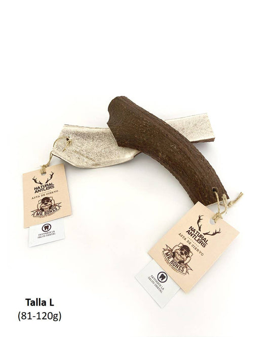 Deer Antler Split - Natural Chew for Dogs: L (81-120g)