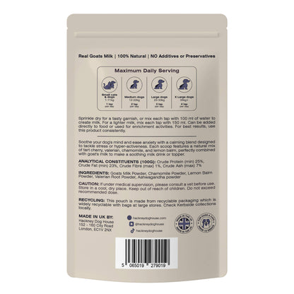 Calming Goats Milk Powder for Dogs | Makes Twelve Pints.