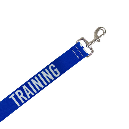 Awareness Training & Safety Dog lead 1.5m  'Hi-Vis NERVOUS': Blue Training