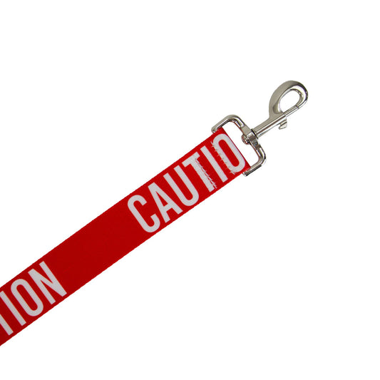 Awareness Training & Safety Dog lead 1.5m  'Hi-Vis NERVOUS': Red Caution
